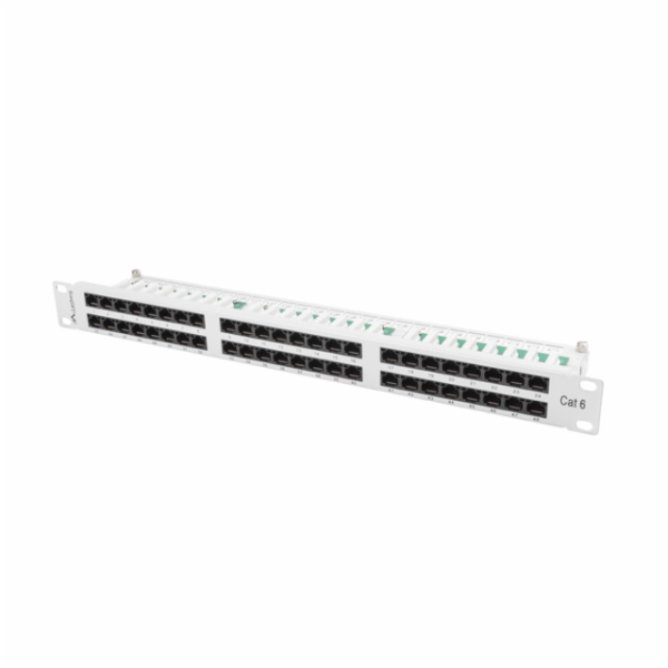 Lanberg Patch panel 48 portů 1U Cat.6 šedý