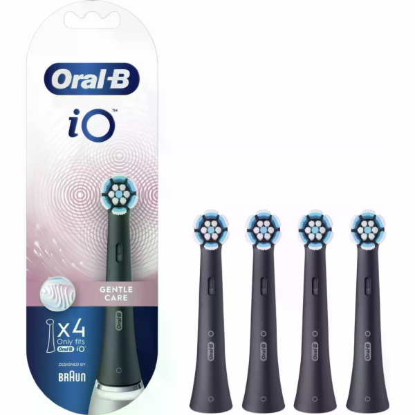 Oral-B iO Gentle Care Black Náhradní hlavice, 4 ks
