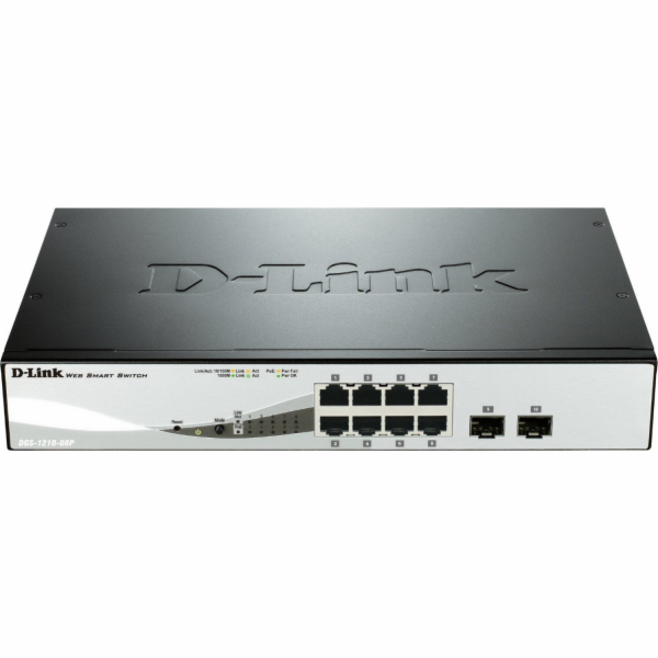 D-Link DGS-1210-08P/E, vypínač