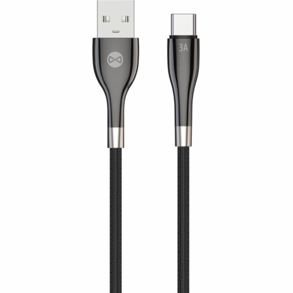 Datový kabel Forever Sleek USB/USB-C 1m 3A černý