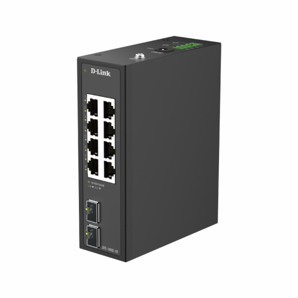 D-Link DIS-100G-10 10-Port Gigabit Industrial Unmanaged S...