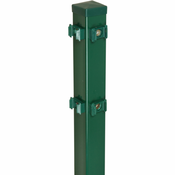 Rohový sloupek pro dvojitý drátěný plot, zelený, 140 cm
