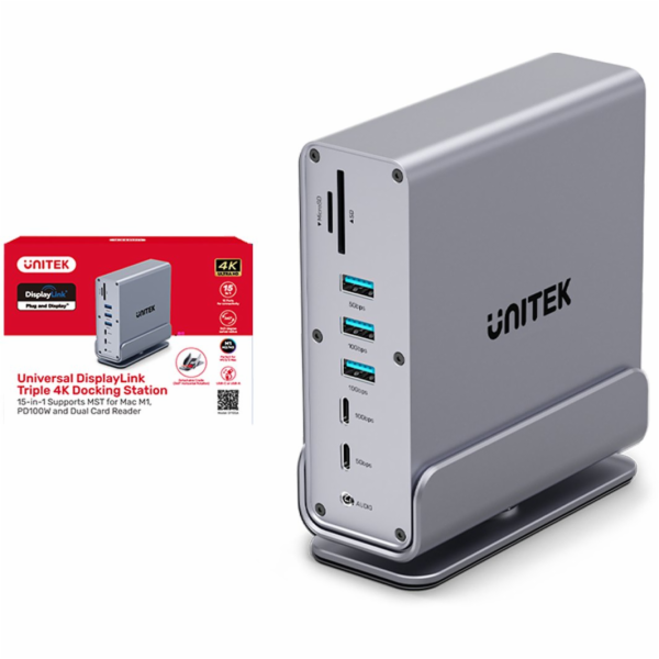 Unitek Universal DisplayLink Triple 4K USB-C/Thunderbolt ...