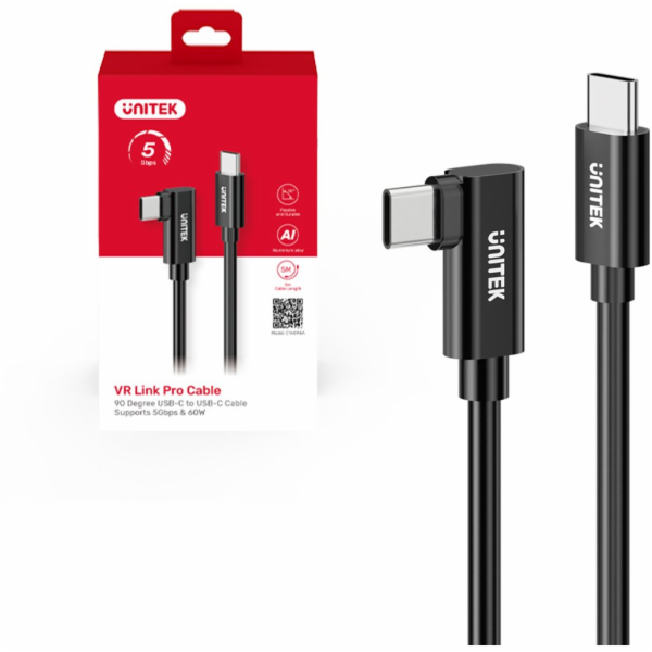 Unitek Kabel USB-C - USB-C 5 m černý (C14094ABK01-5M)