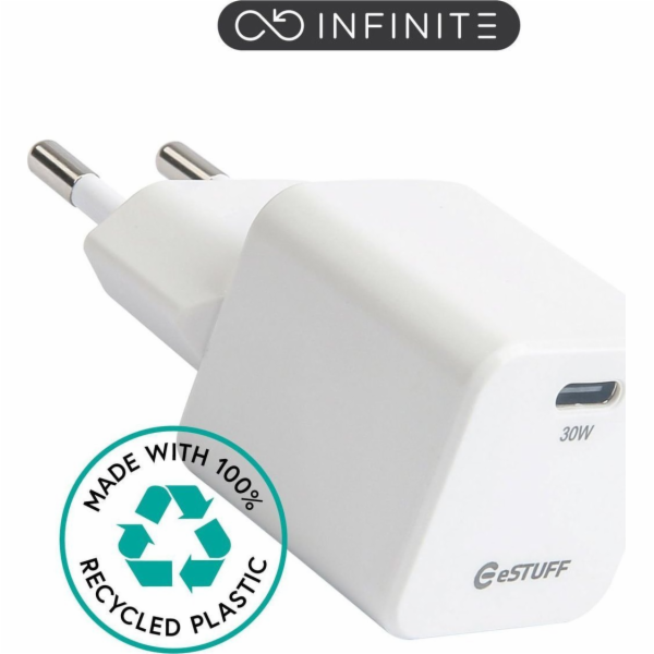 eStuff Nabíječka Infinite s USB-C kabelem do EU, PD