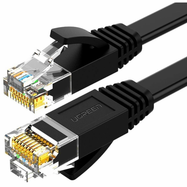 Ugreen Flat Network Cable Ethernet RJ45 CAT.6 UTP 15m Black