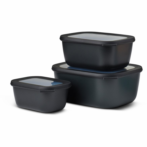 Mepal Cirqula Multi-Bowl Set  3-pcs, nordic black