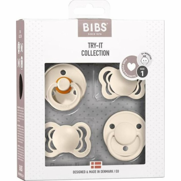 Bibs Dárková sada dudlíků BIBS TRY-IT PACK IVORY