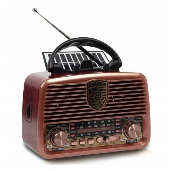 Lamex Přenosné rádio Radio RX-BT11110S se solárním panele...