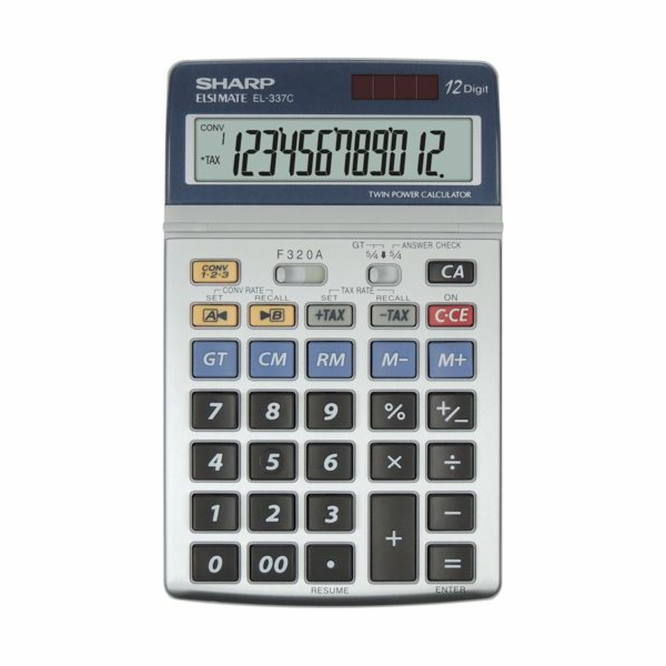 Sharp Kalkulačka EL-337C  stříbrná/Sharp