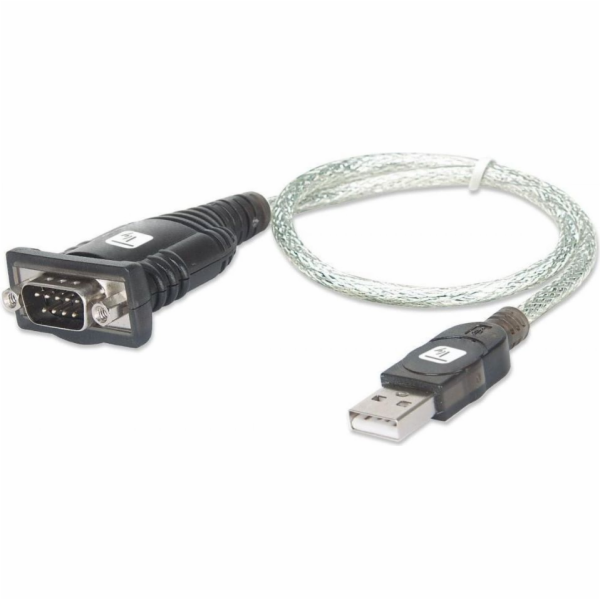 Techly IDATA USB-SER-2T Kabel Průhledná 0,45 m USB Typ-A ...