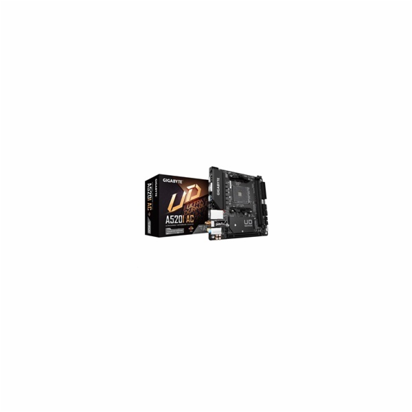 GIGABYTE MB Sc AM4 A520I AC, AMD A520, 2xDDR4, 1xDP, 2xHD...