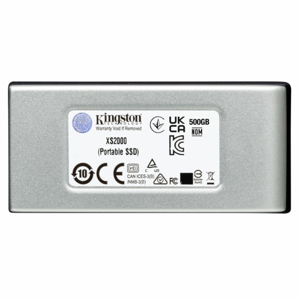 Kingston Technology XS2000 500 GB Black Silver
