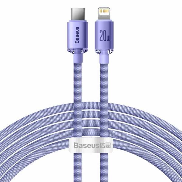 Baseus Crystal kabel USB-C na Lightning, 20W, PD, 2m (fia...