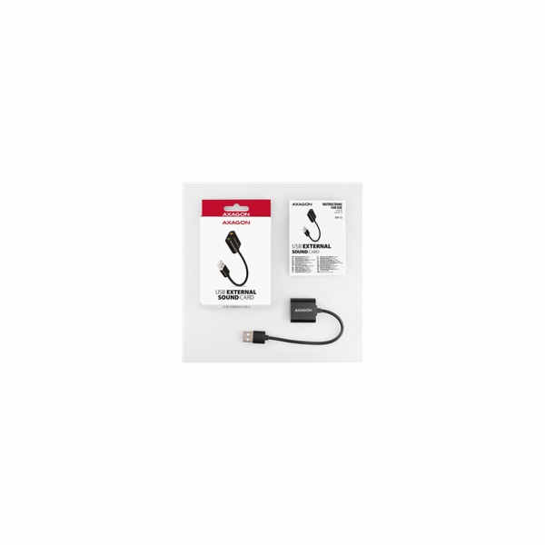 AXAGON ADA-12, USB 2.0 - externí zvuková karta, 48kHz/16-...