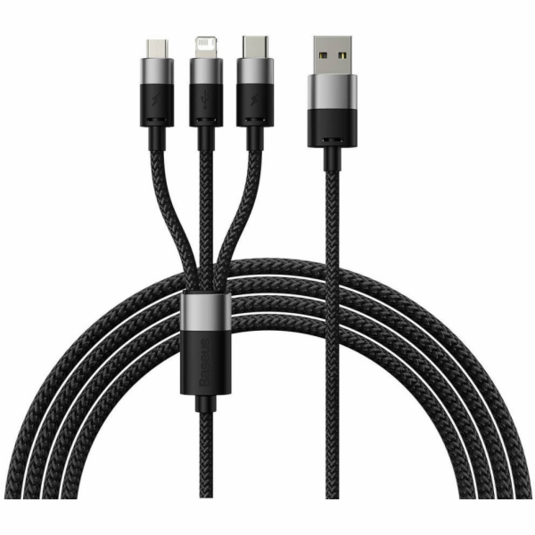 Kabel USB 3v1 Baseus řady StarSpeed, USB-C + Micro + Ligh...