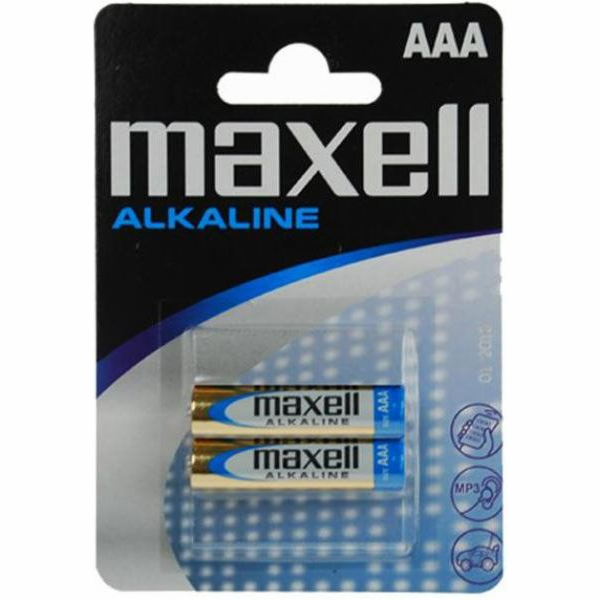 Baterie AAA (R03) alkalická MAXELL 2ks / blistr