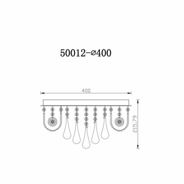 Stropní svítidlo Domoletti Bisel, 96 W, LED