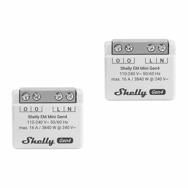 Měřič spotřeby energie SHELLY EM Mini Gen4, 2 ks