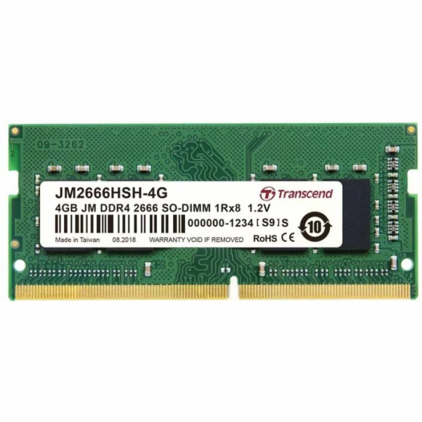 Transcend SODIMM DDR4 4GB 2666MHz CL19 JM2666HSH-4G Trans...
