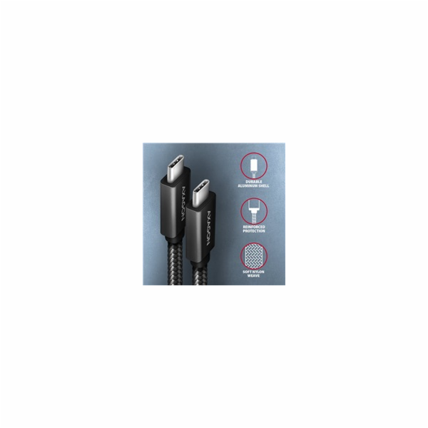 AXAGON BUCM32-CM10AB, SPEED+ kabel USB-C <-> USB-C, 1m, U...