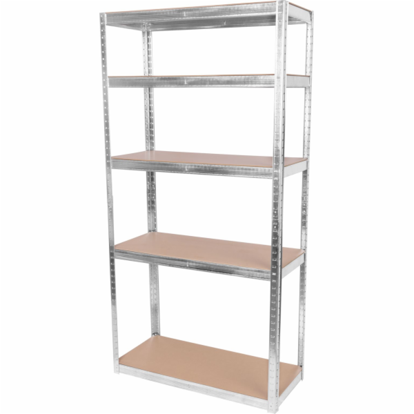 Regál Racks RAT40 MS, kovový, MDF, 5 polic, 1800x900x400 ...