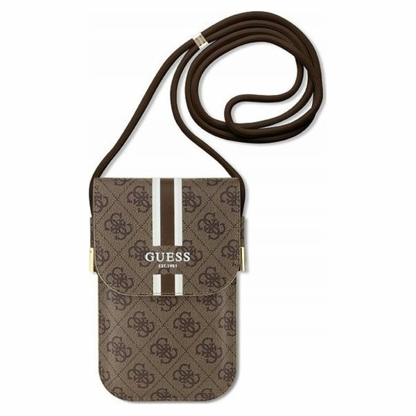 Guess 4G Stripes Phone Bag, hnědá Trendy pouzdro na telef...