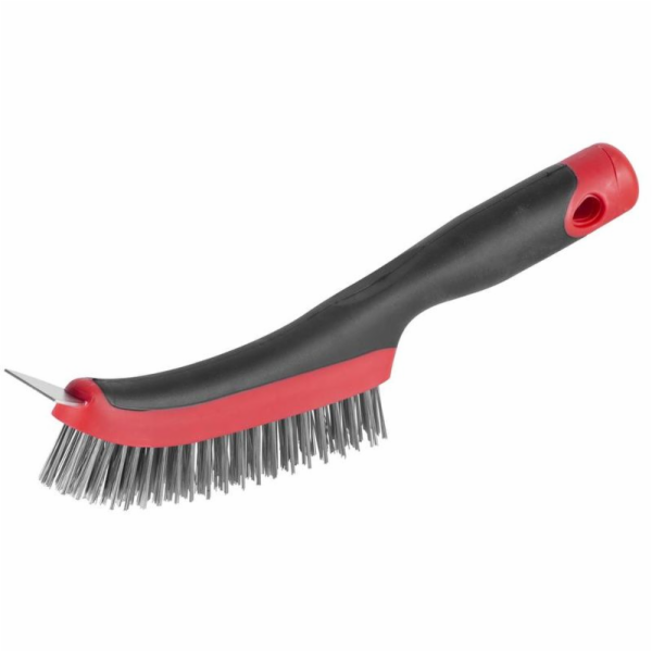 Kartáč Strend Pro ComfortGrip CG687, 4 řady, ocelový, se ...