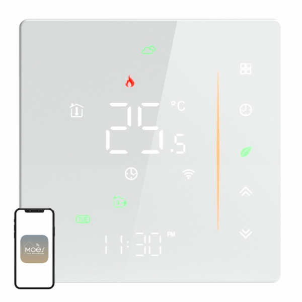 MOES WHT-006-GB-WH Wi-Fi termostat pro elektrické topení ...