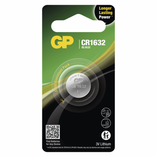 GP CR1632 - 1 ks