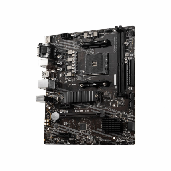 MSI MB Sc AM4 A520M PRO, AMD A520, VGA, 2xDDR4, mATX