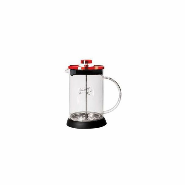 Konvička na čaj a kávu French Press 350 ml  Burgundy Meta...