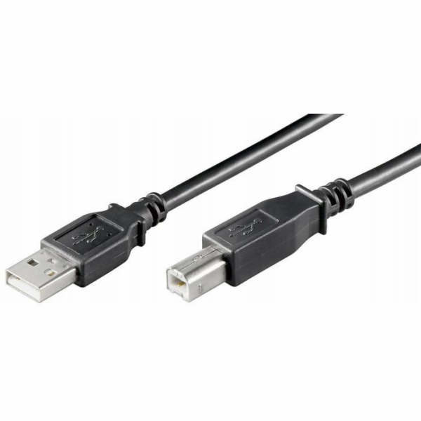 Kabel MICRO_CONNEC USB TypeA M, USB TypeB M, 1,8m, černý