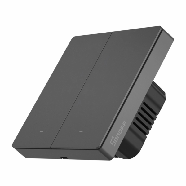 Inteligentní WiFi nástěnný vypínač Sonoff M5 2C, šedý (2k...