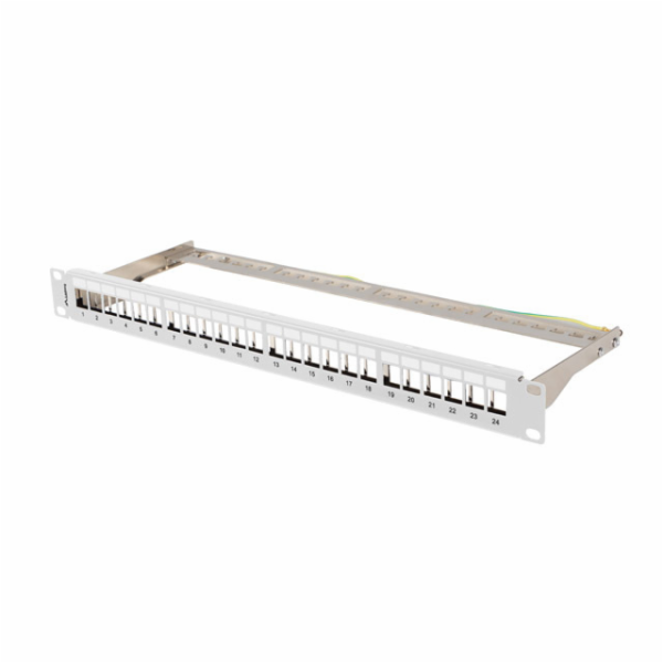 PATCH PANEL PRÁZDNÝ 24 PORTŮ 1U 19" FTP PRO MODULY KEYSTO...