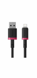 Baseus Rychlonabíjecí kabel Dura USB/Lightning 2m 2.4A červeno černý
