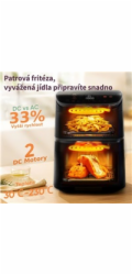 Cosori Turbo Tower horkovzdušná fritéza 10,8 L, keramika, černá