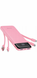 Choetech Powerbanka 5V 3A 10000 mAh Charmast W1148 růžová mast