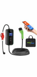 Nabíječka pro elektromobily (EV) / plug-in hybridy (PHEV) GreenBlue, přenosná, typ 2, délka kabelu 6,8 m, IP65, 11 kW, 220–380 V střídavého proudu, 50/60 Hz, 16 A, 3 fáze, GB1100
