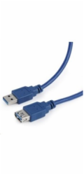 GEMBIRD Kabel USB 3.0 A-A prodlužovací 3m modrý