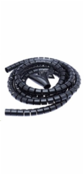 CONNECT IT trubice pro vedení kabelů WINDER, 2,5m x 20mm, černá (organizér kabelů)