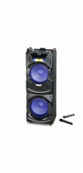 Reproduktor AKAI, DJ-S5H, přenosný, bluetooth, LED displej, dálkové ovládání, bezdrátový mikrofon, 400 W RMS