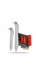 AXAGON PCES-SA6, PCIe řadič - 6x interní SATA 6G port, ASM1166, SP & LP
