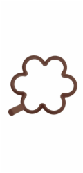 Forma na pečení lívanců/volských ok ORION Květ 11cm Brown