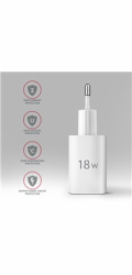 AXAGON ACU-QC18W, nabíječka do sítě 18W, 1x port USB-A, QC3.0/AFC/Apple, bílá
