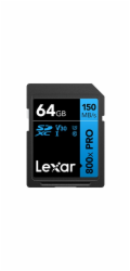 Lexar paměťová karta SD 64GB High-Performance 800x PRO (BLUE Series) SDXC UHS-I až 150MB/s