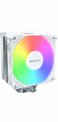 Montech NX400 White CPU-Khler, ARGB - 120mm, wei