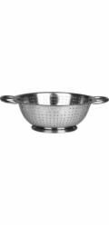 Cedník MagicHome, 24 cm, kulaté otvory, nerezové cedidlo