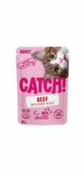 CATCH Beef and carrot in jelly - mokré krmivo pro kočky - 85g
