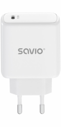 Síťová nabíječka SAVIO LA-14 20W Power Delivery 3.0